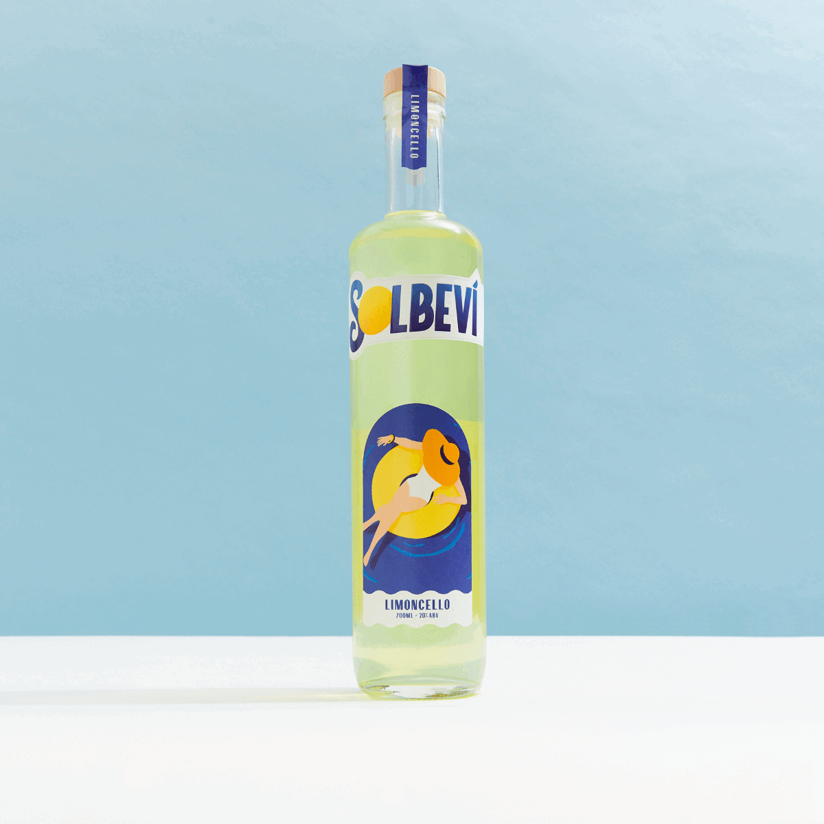 GIF of The Award Winning Solbevi Limoncello rotating